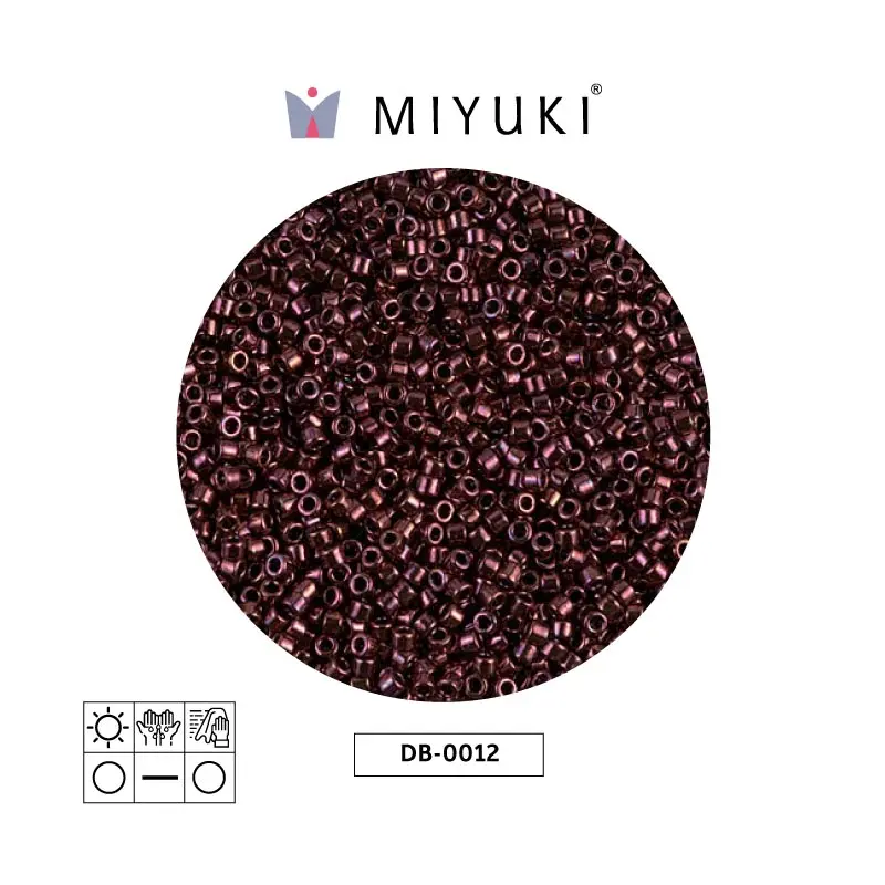 Miyuki delica 11/0 DB0012 raspberry metalizado x 50g