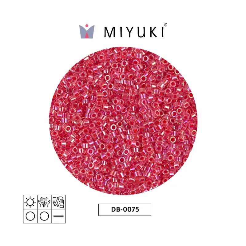 Miyuki delica 11/0 DB0075 oscuro coral cristal x 50g