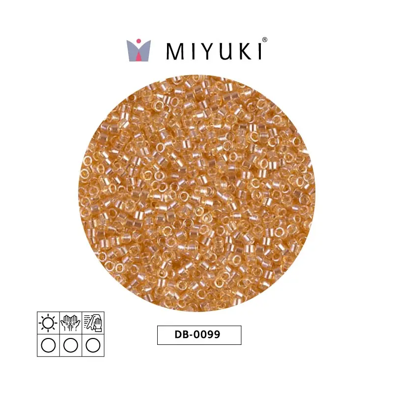 Miyuki delica 11/0 DB0099 transparente claro amarillo lusterr x 50gr