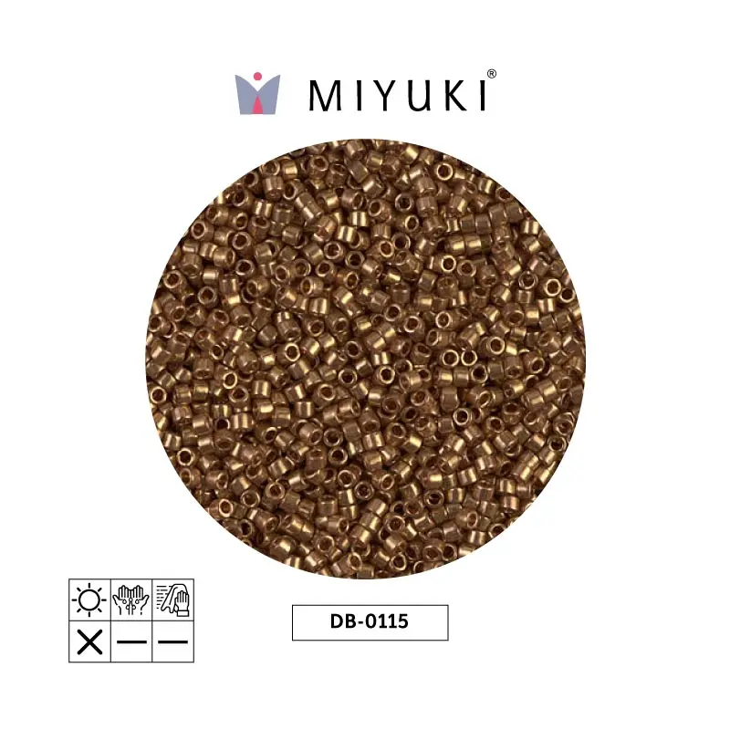 Miyuki delica 11/0 DB0115 oscuro amarillo dorado lusterr x 50g