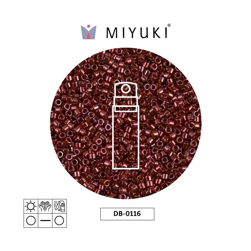 Miyuki delica 11/0 DB0116 wine gold luster x 10g