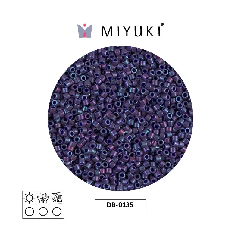 Miyuki delica 11/0 DB0135 opaco eggplant lusterr x 50g