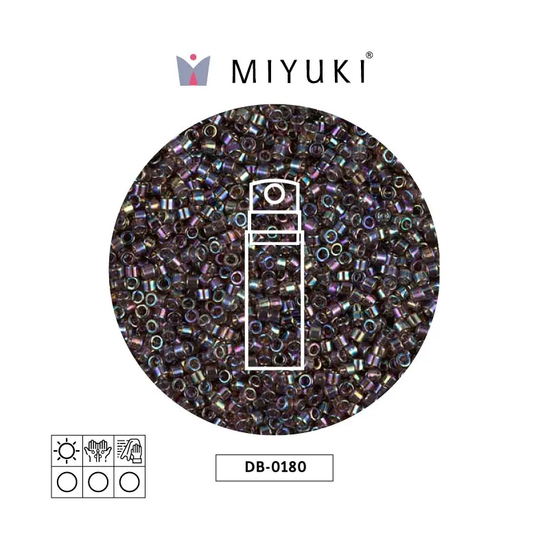 Miyuki delica 11/0 DB0180 transp bronce AB x 10g