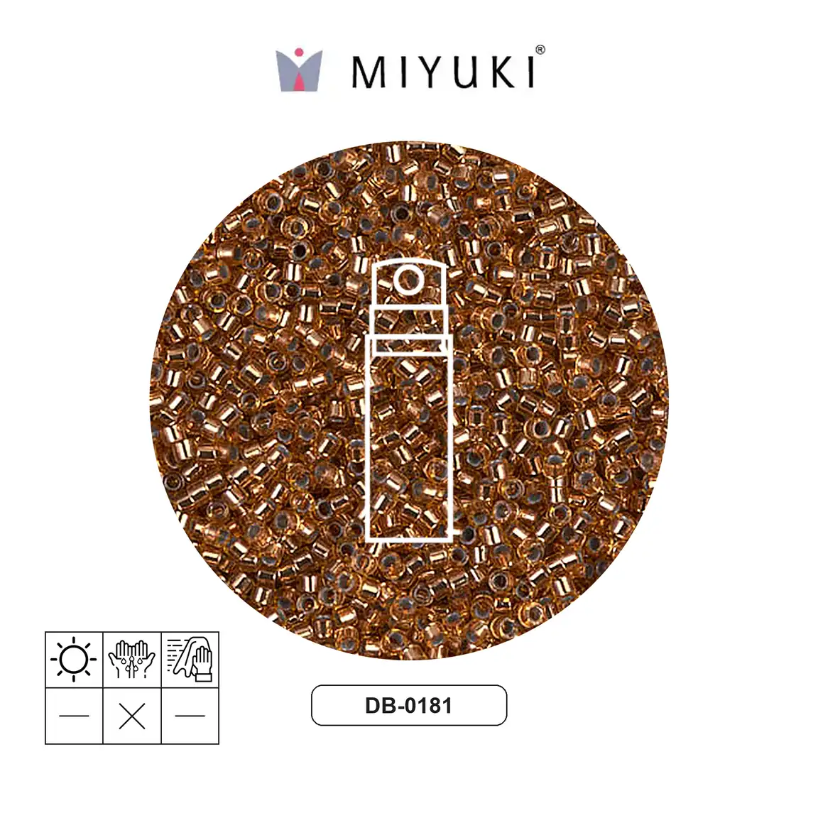Miyuki delica 11/0 DB0181 dorado x 10g