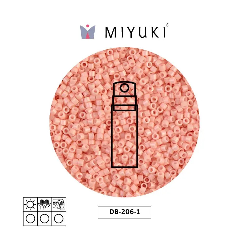Miyuki delica 11/0 DB0206-1 opaco salmon x 10g
