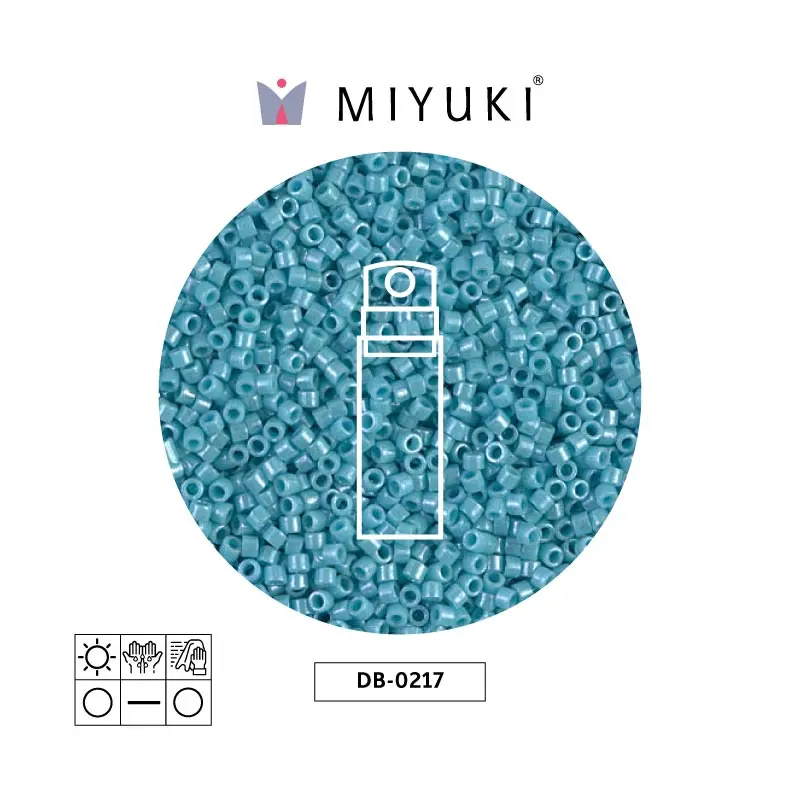 Miyuki delica 11/0 DB0217 opaco azul turquesa lusterr x 10g