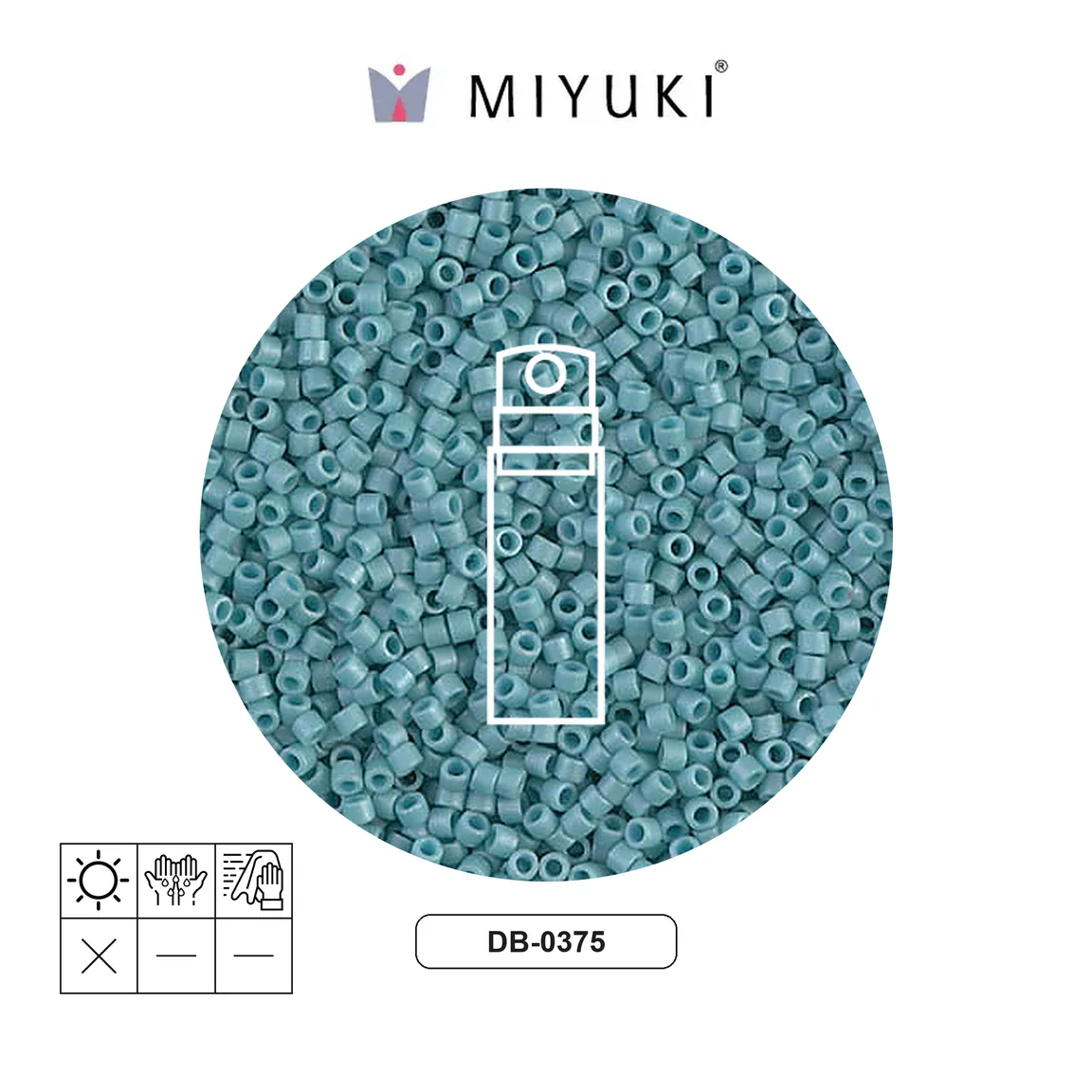 Miyuki delica 11/0 DB0375 azul mate x 10gr