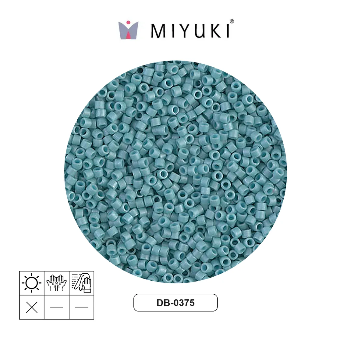 Miyuki delica 11/0 DB0375 azul mate x 250gr