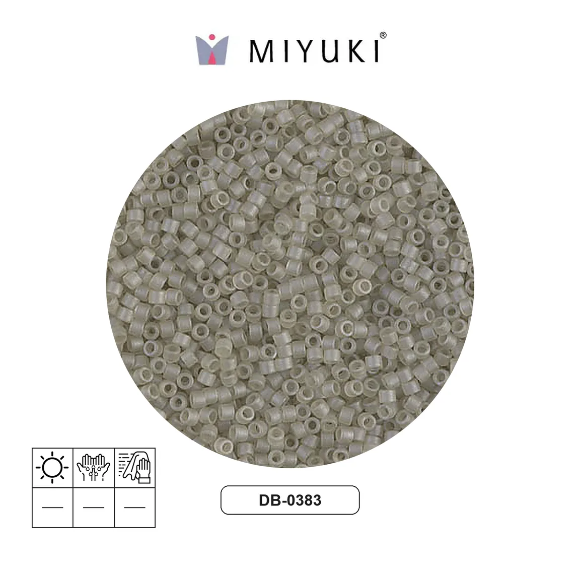 Miyuki delica 11/0 DB0383 mate tran oyster x 50g
