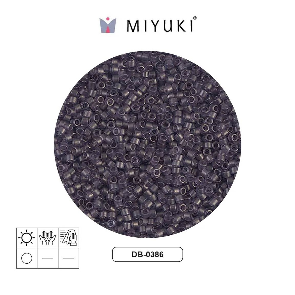 Miyuki delica 11/0 DB0386 transparente dried lila satinado x 50g