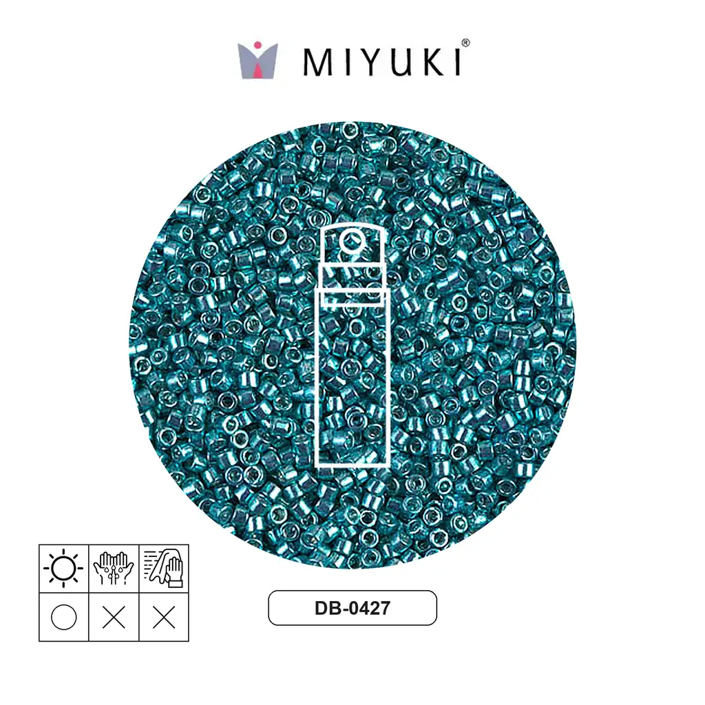 Miyuki delica 11/0 DB0427 galvanizado oscuro azul x 10g