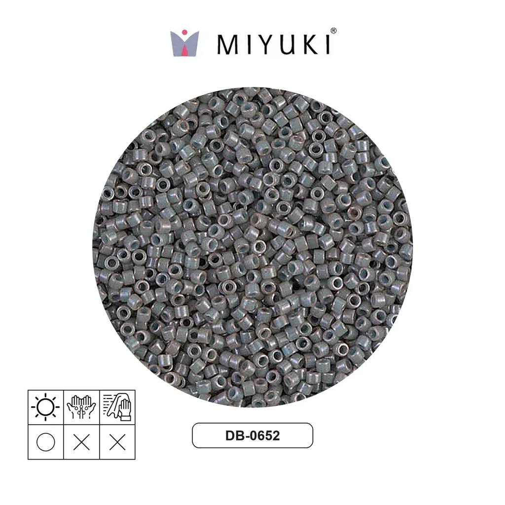 Miyuki delica 11/0 DB0652 opaco gris x 50g