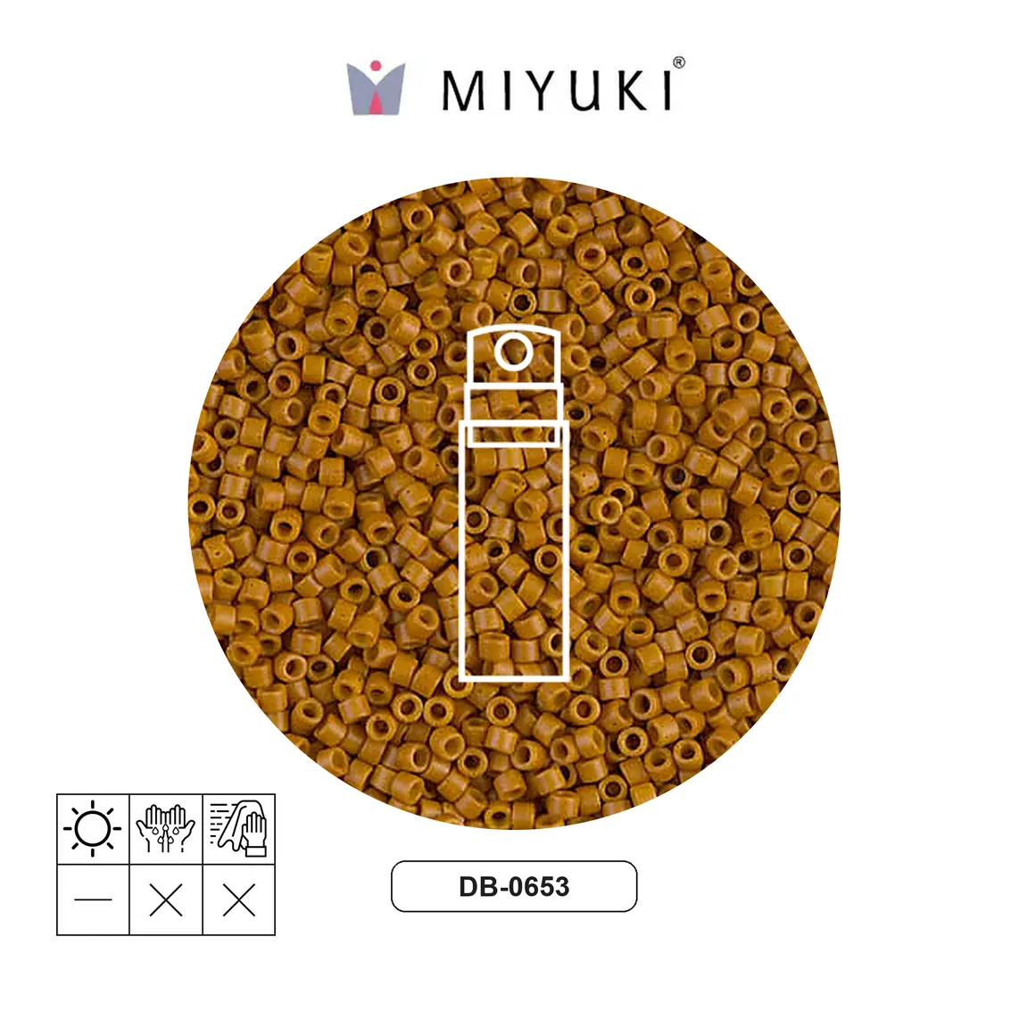 Miyuki delica 11/0 DB0653 opaco pumpkin x 10g