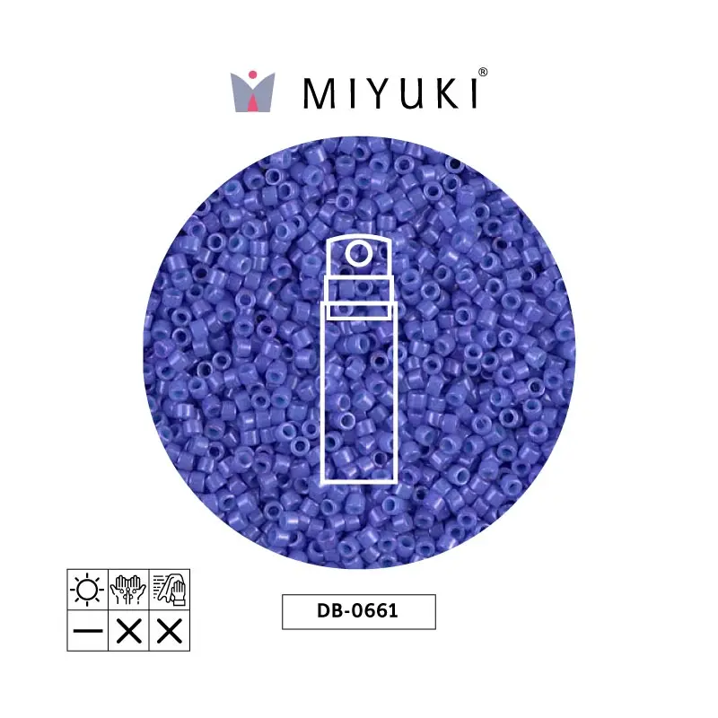 Miyuki delica 11/0 DB0661 opaco azul morado x 10g