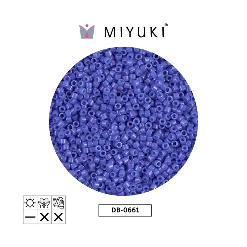 Miyuki delica 11/0 DB0661 opaco azul morado x 50g