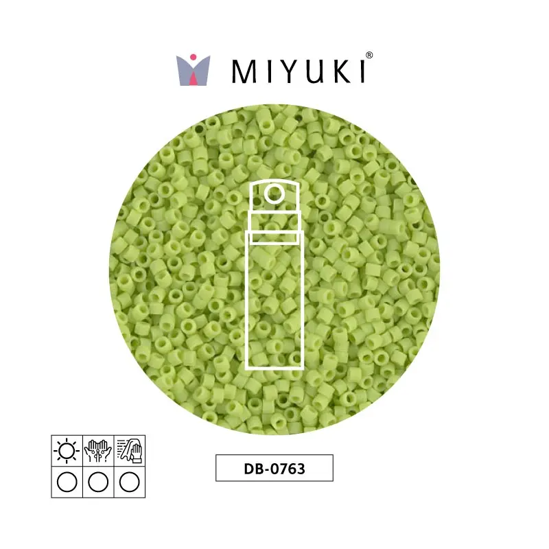 Miyuki delica 11/0 DB0763 verde chartreuse opaco matt x 10g