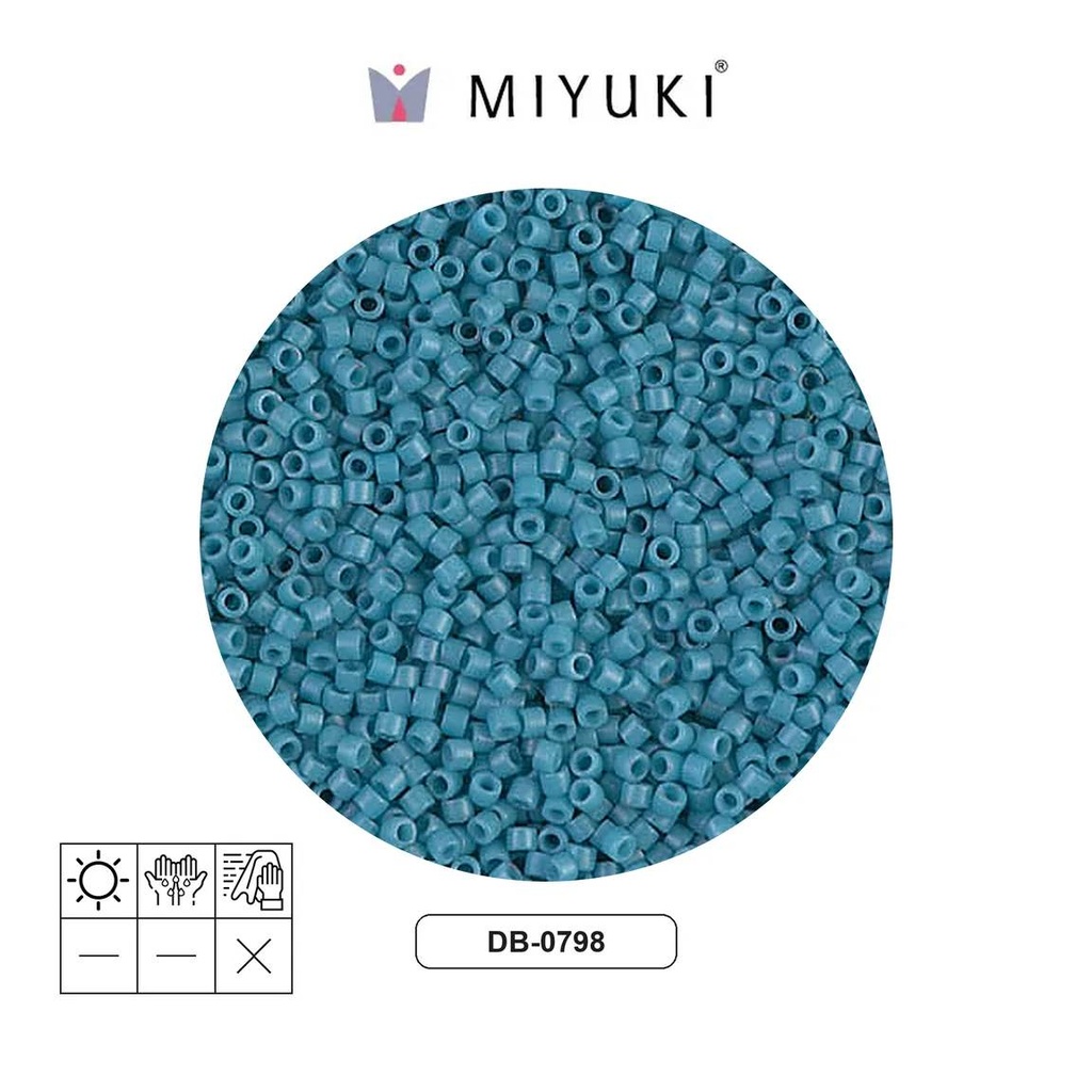 Miyuki delica 11/0 DB0798 mate opaco capri x 250g