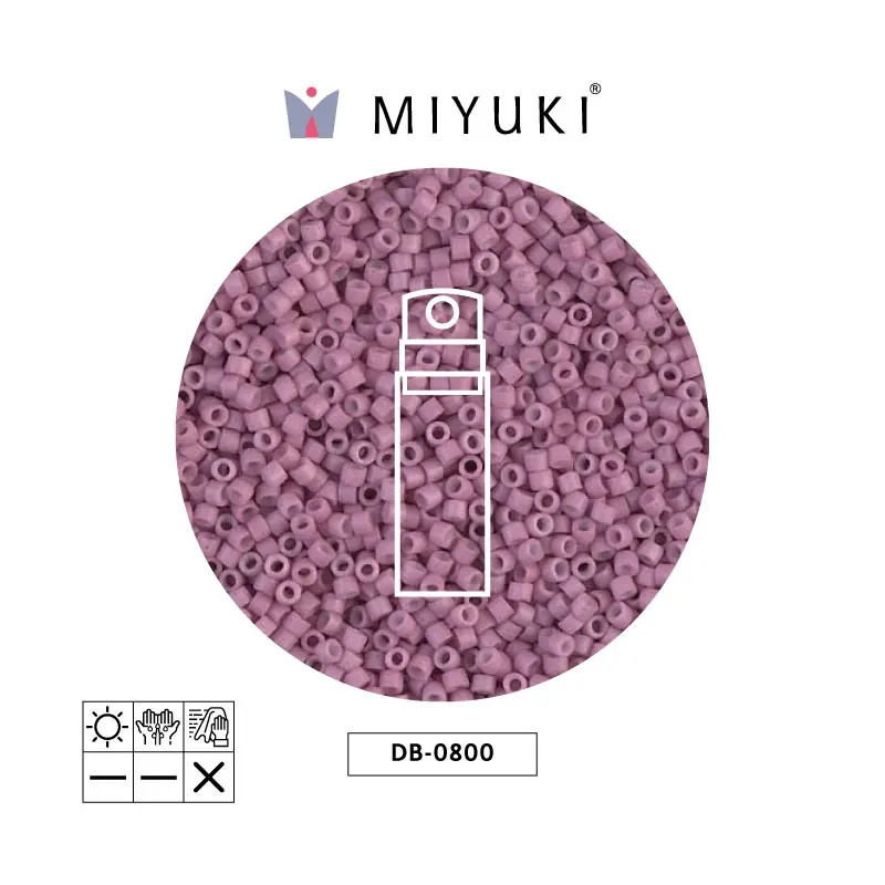 Miyuki delica 11/0 DB0800 mate opaco antique rosa x 10g