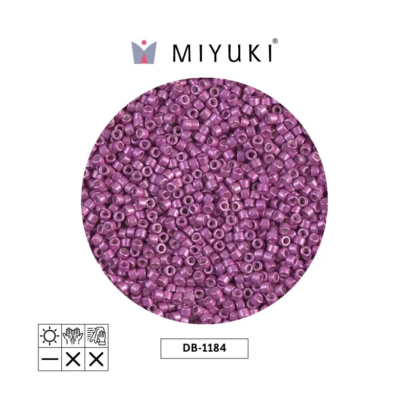 Miyuki delica 11/0 DB1184 galvanizado sf fucsia x 250g
