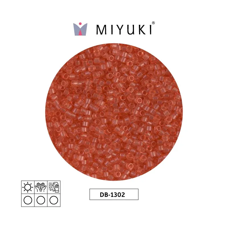 Miyuki delica 11/0 DB1302 transparente durazno x 50g