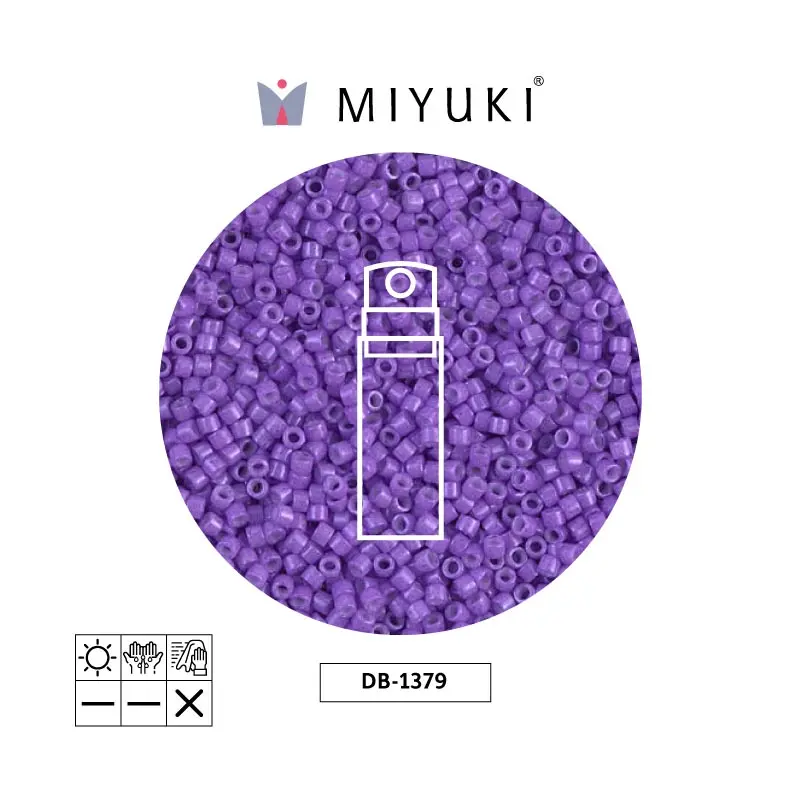 Miyuki delica 11/0 DB1379 opaco morado x 10g