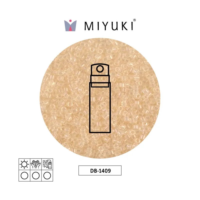 Miyuki delica 11/0 DB1409 transparente ale beige x 10g