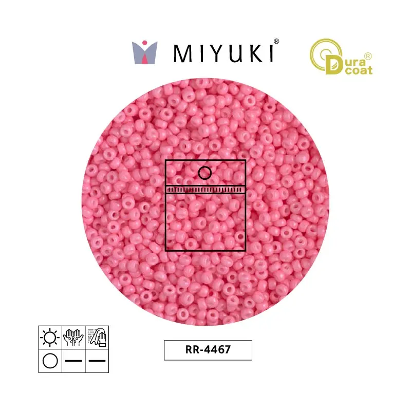 Mostacilla Miyuki rocalla 11/0 RR4467 opaco carnation Duracoat x 25g