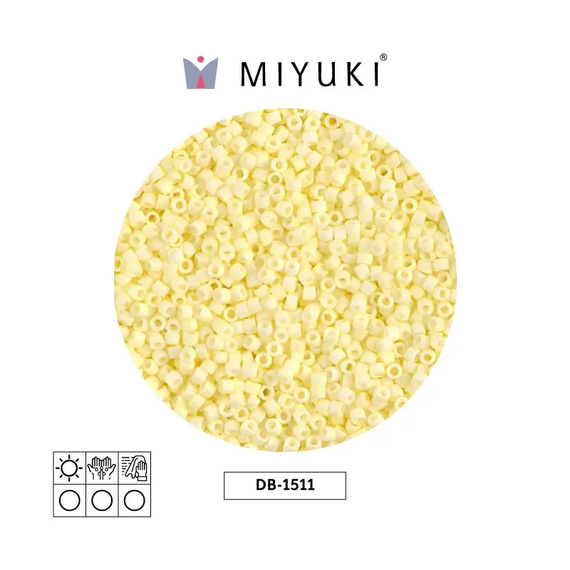 Miyuki delica 11/0 DB1511-1 mate opaco pálido amarillo x 50g