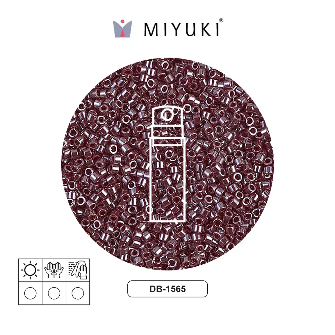 Miyuki delica 11/0 DB1565 opaco currant lusterr x 10g