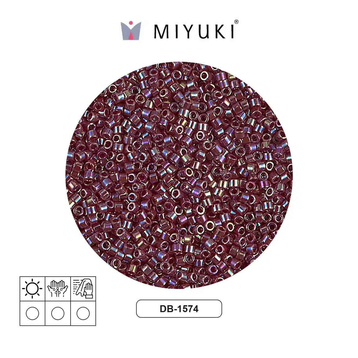 Miyuki delica 11/0 DB1574 opaco currant AB x 50g