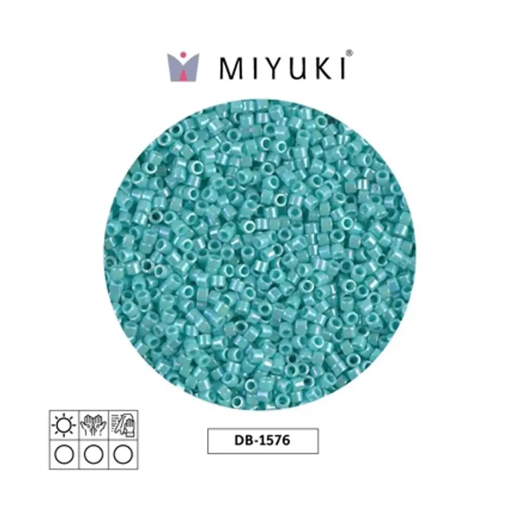 Miyuki delica 11/0 DB1576 opaco azul opal AB x 50gr