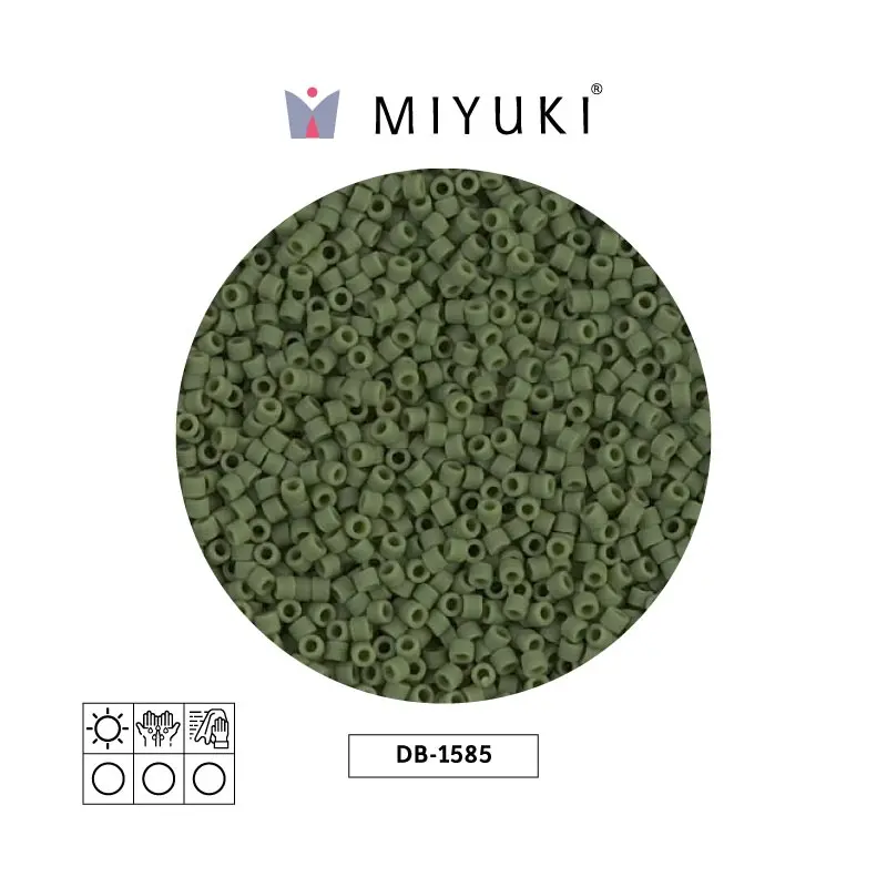 Miyuki delica 11/0 DB1585 matte opaque avocado x 50g