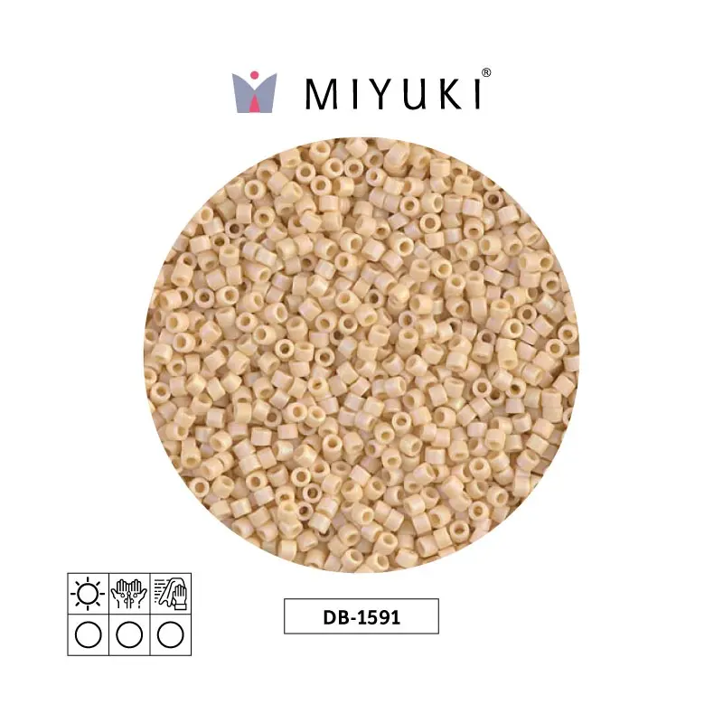 Miyuki delica 11/0 DB1591 mate opaco crema AB x 50g