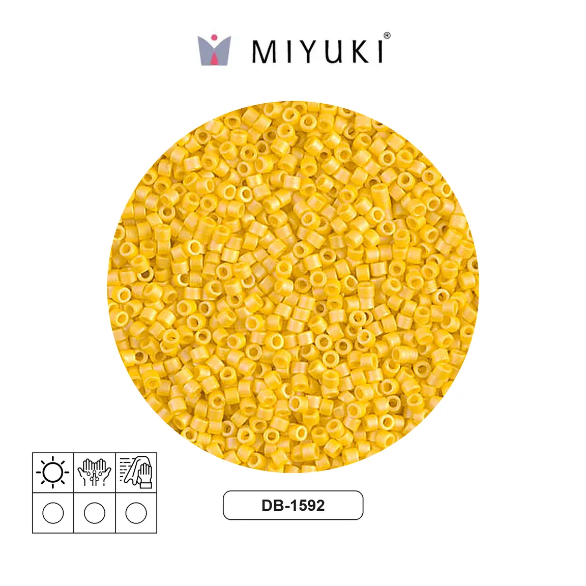 Miyuki delica 11/0 DB1592 mate opaco canary AB x 50g