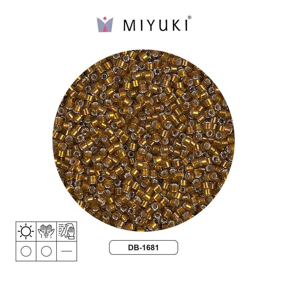 Miyuki delica 11/0 DB1681 glazed oscuro saffron x 50gr