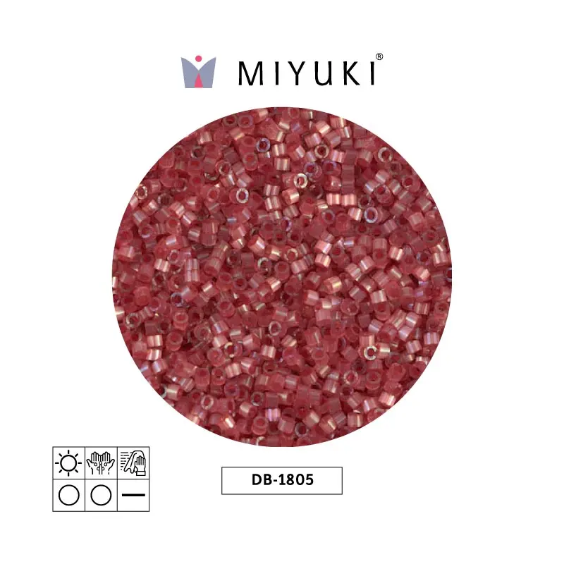 Miyuki delica 11/0 DB1805 oscuro rojo satinado x 50g