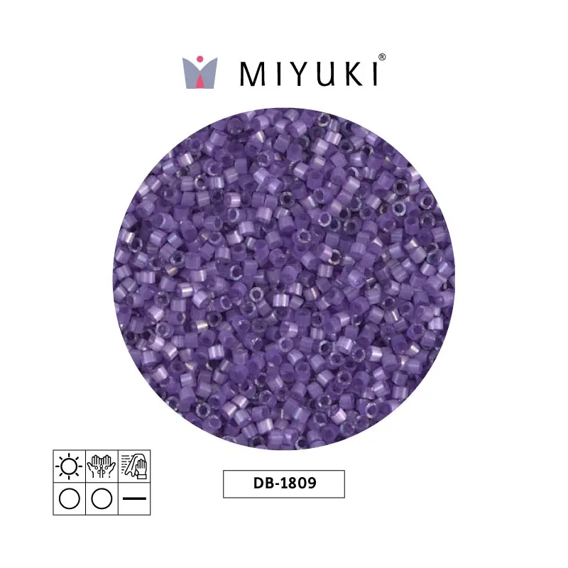 Miyuki delica 11/0 DB1809 lila satinado x 50g