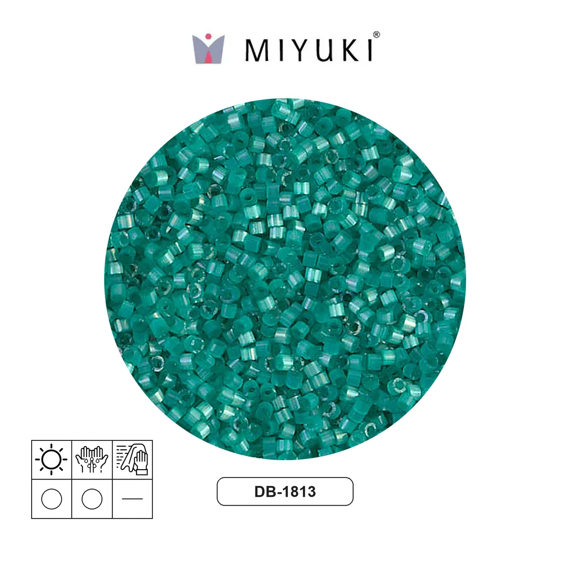 Miyuki delica 11/0 DB1813 bermuda satinado x 50g