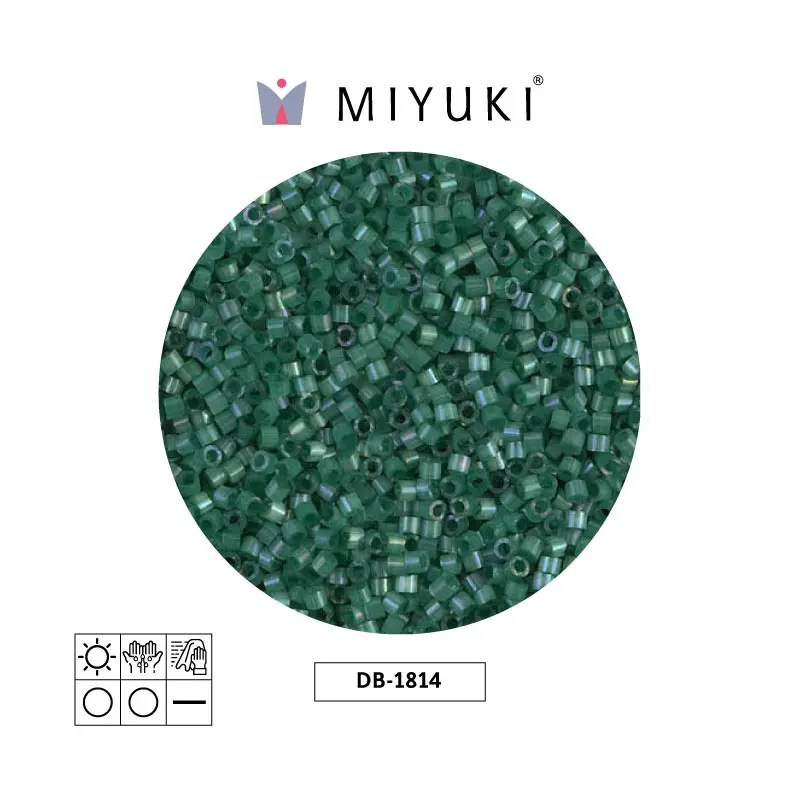 Miyuki delica 11/0 DB1814 verde satinado x 50g