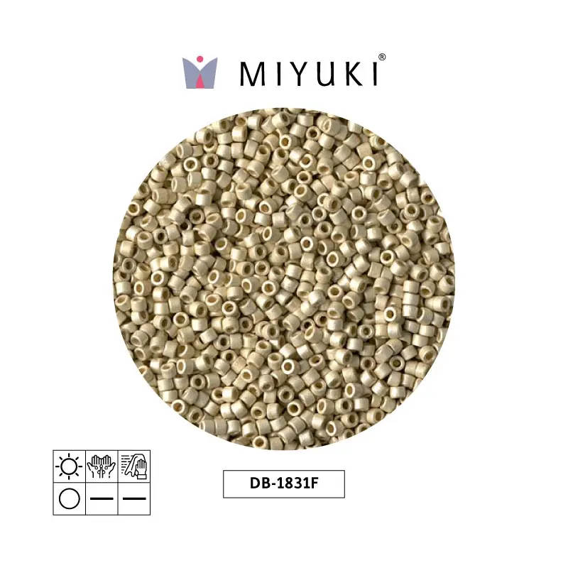 Miyuki delica 11/0 DB1831F galvanizado crema x 50g