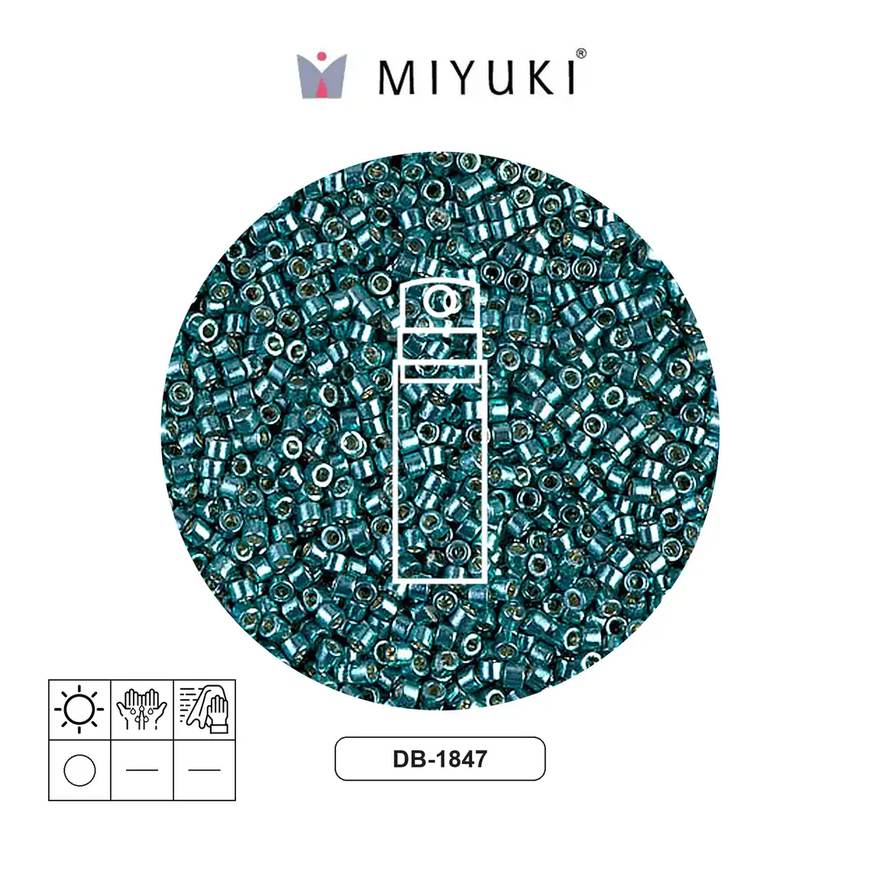 Miyuki delica 11/0 DB1847 Duracoat azul foam x 10g