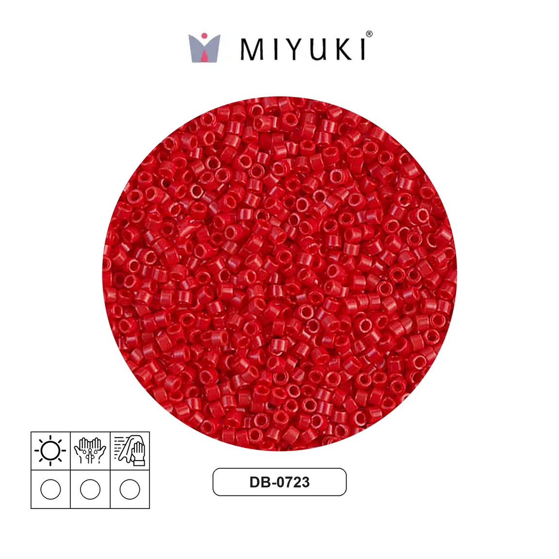 Miyuki delica 11/0 DB0723 opaco oscuro rojo x 500g