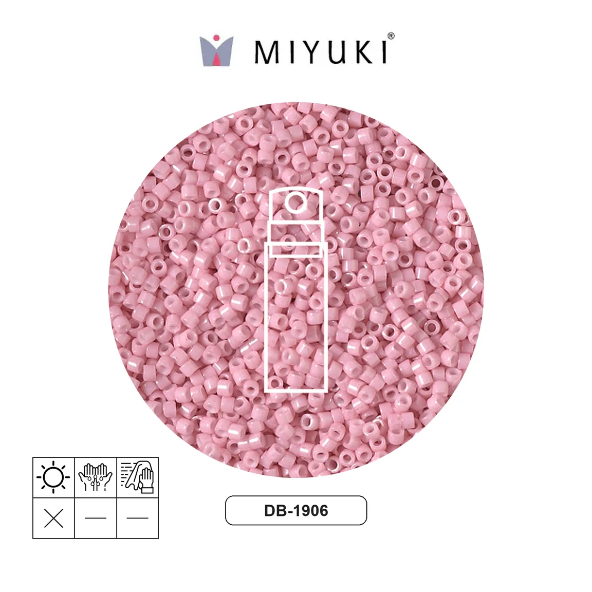 Miyuki delica 11/0 DB1906 opaco rosewater x 10g