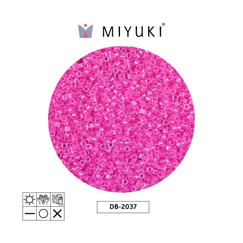 Miyuki delica 11/0 DB2037 neon hot fucsia x 50g