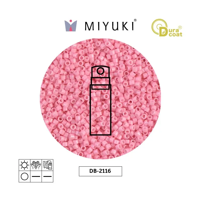Miyuki delica 11/0 DB2116 opaco claro carnation x 10gr