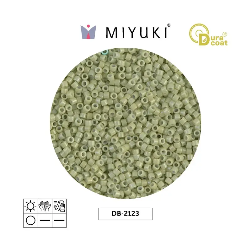 Miyuki delica 11/0 DB2123 opaco fennel Duracoat x 50g