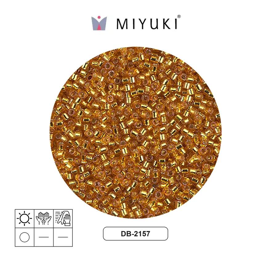 Miyuki delica 11/0 DB2157 plateado forrado amarillo sherbet x 2G