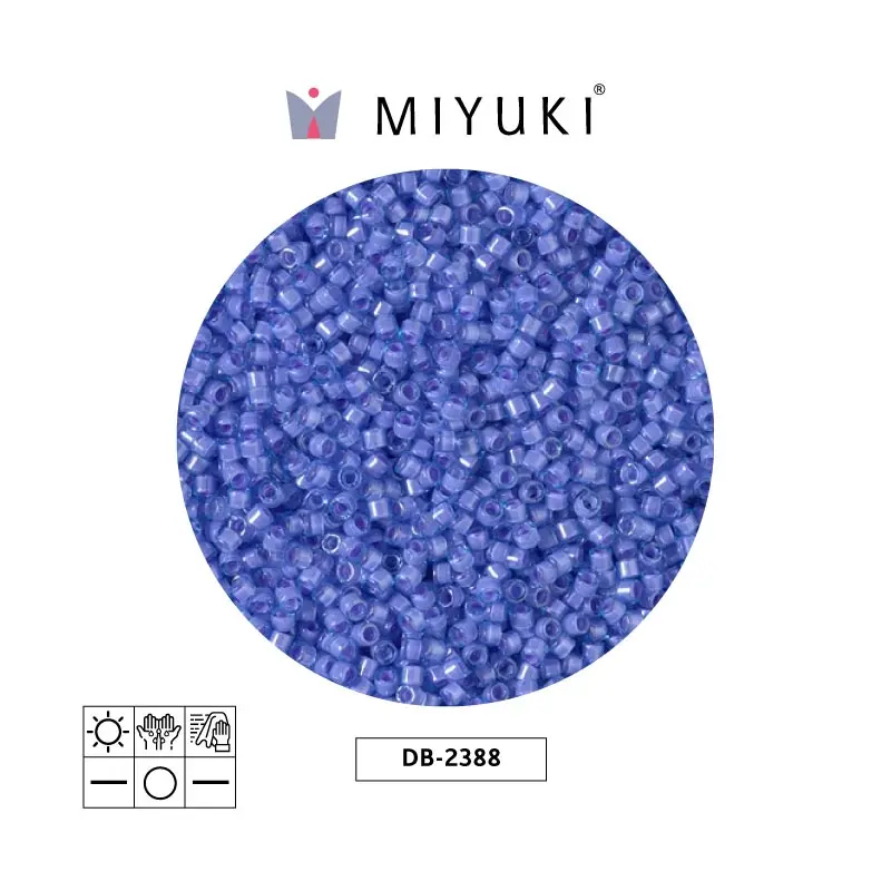 Miyuki delica 11/0 DB2388 color forrado lila x 50g