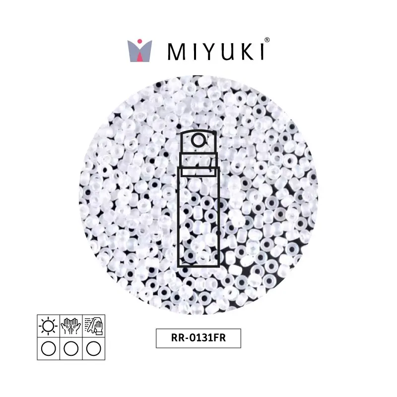Mostacilla Miyuki rocalla 11/0 RR0131FR mate cristal AB x 10g