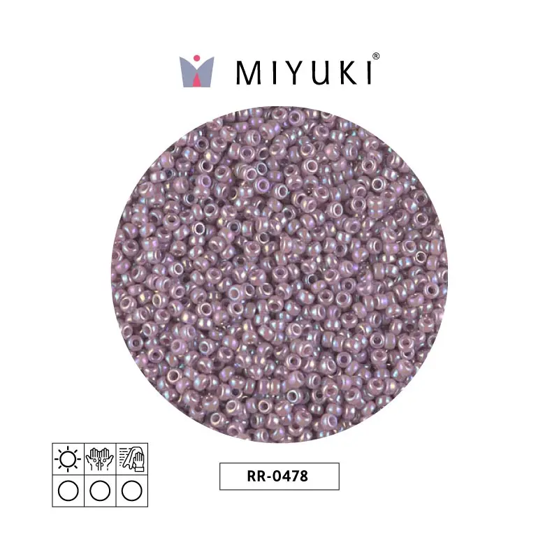 Mostacilla Miyuki rocalla 11/0 RR0478 opaco mauve AB x 250g